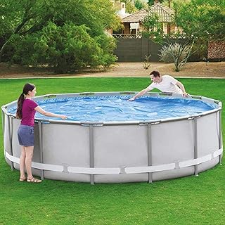 Coberturas de piscina para piscinas acima do solo, cobertura azul para piscina de 1,22 m – aquecedor de piscina acima do solo, coberturas para piscinas de solo