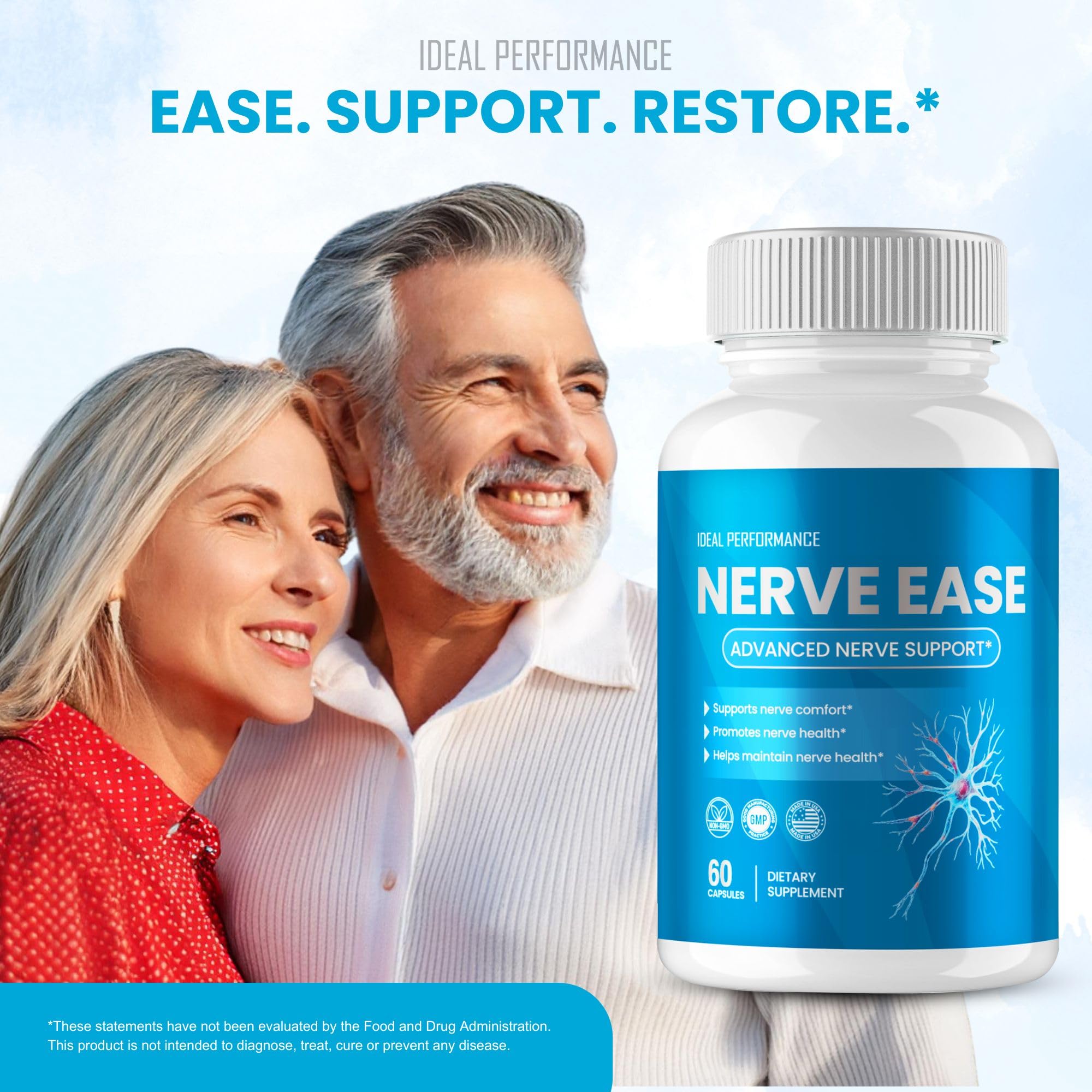 Nerve Ease for Neuropathy, Official Nerve Ease Supplements Pills, Maximum Strength, Advanced Nerve Health Support Pills, All Natural Health & Wellness Support Formula, NerveEase Reviews — Amazon image 5