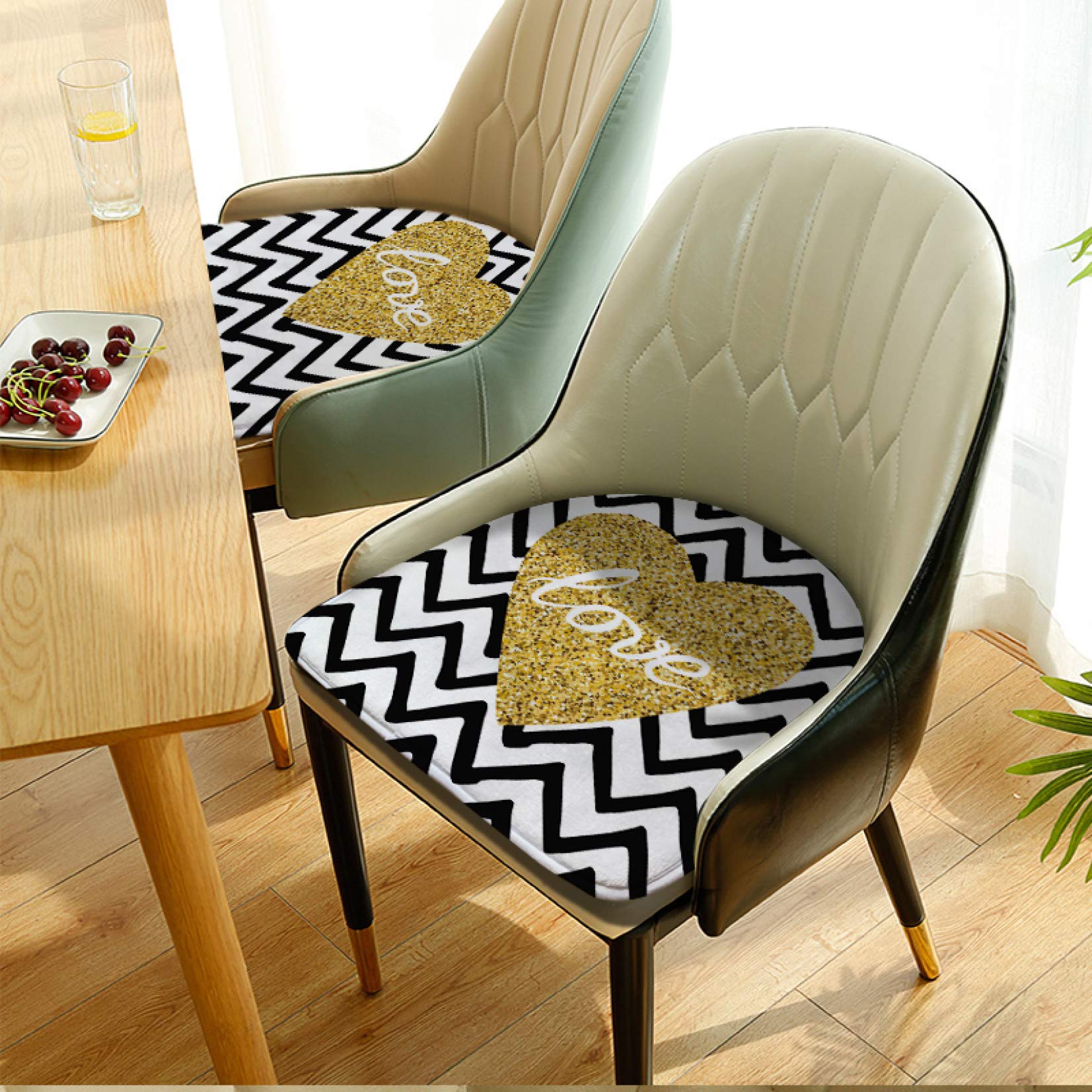 Amazon.co.jp: シートクッション ダイニングチェアカバー ジャガード織