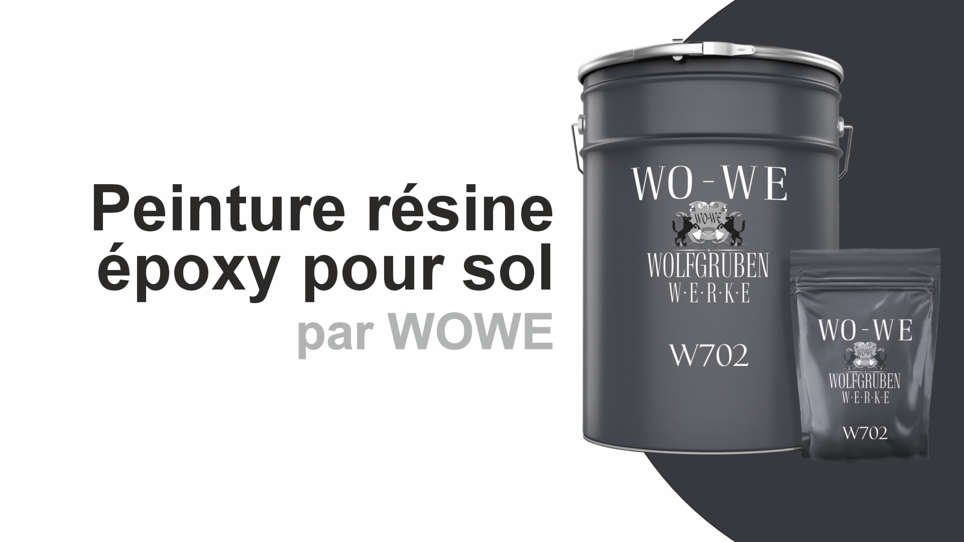 20kg - Résine époxy pour sol béton - Revêtement garage - Peinture industrielle W702 - Gris galet simil. RAL 7032 - Bricolage