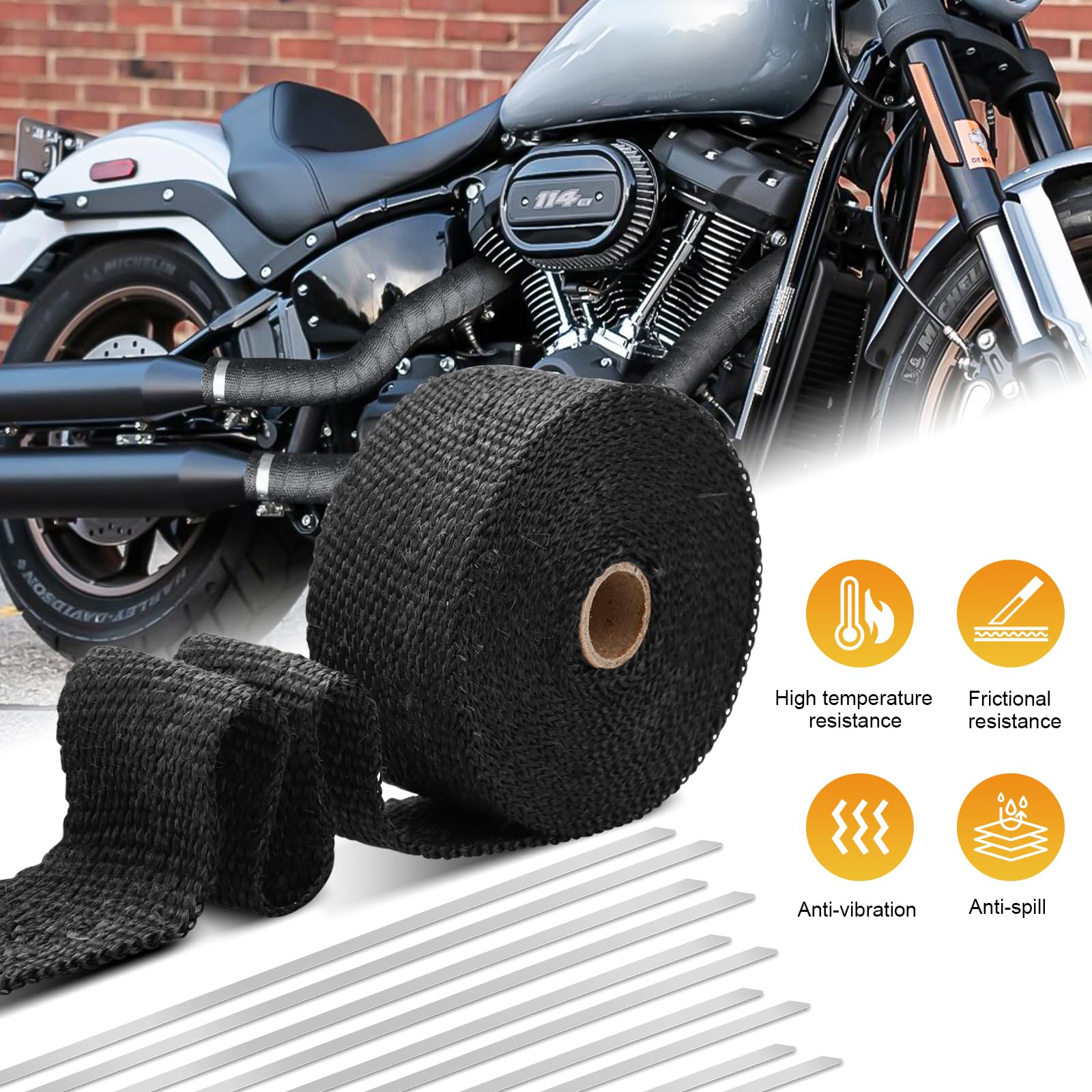 Scudo Termico Per Ammortizzatore KTM 790/890 Adventure - Protezione Dal Calore, Nero - Foto 11