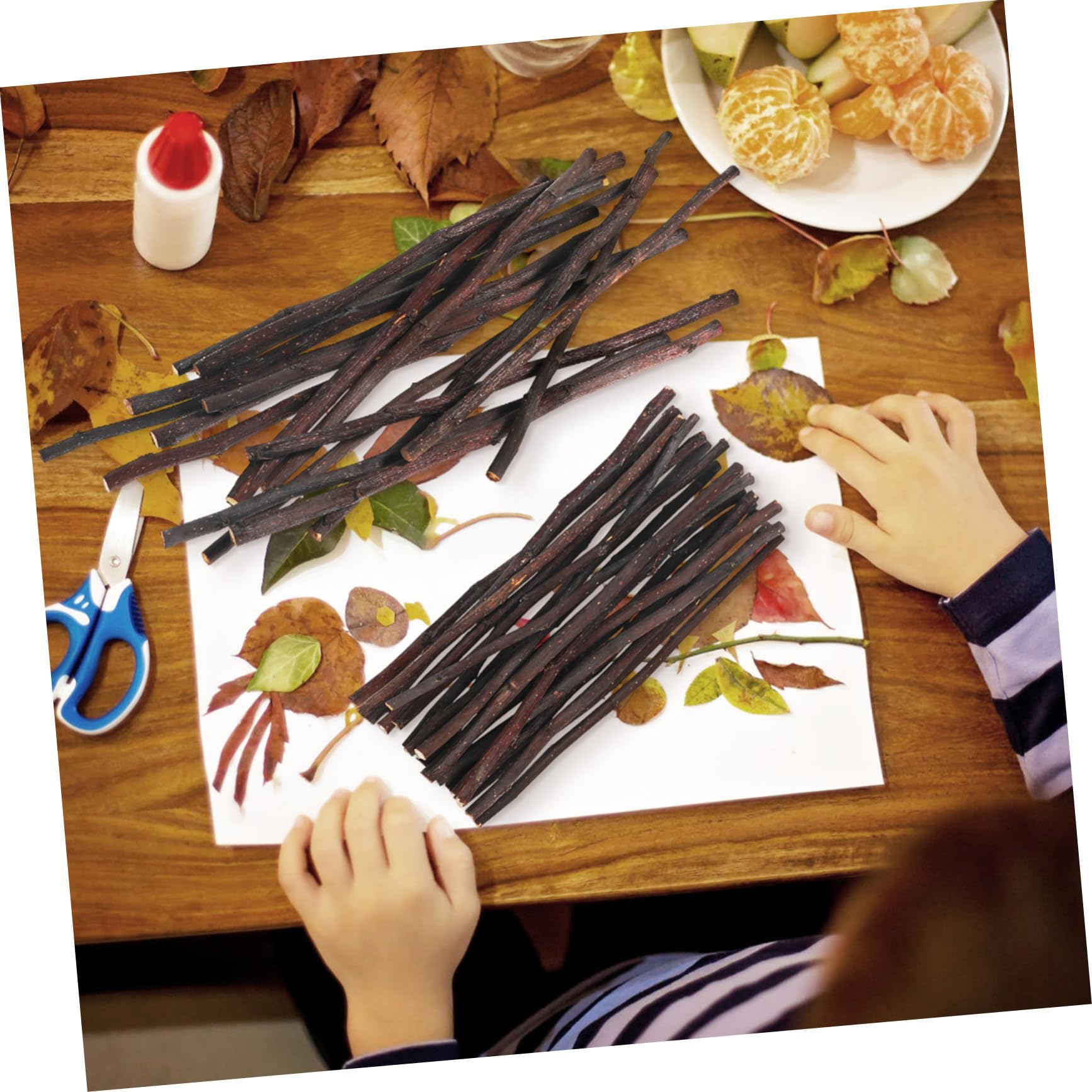 NUOBESTY 200 Piezas Palitos De Artesanía Palos De Ramitas Naturales Registros Palos Artesanales Tipi Para Hacer Manualidades Ramitas Artesanales De Registro De Madera
