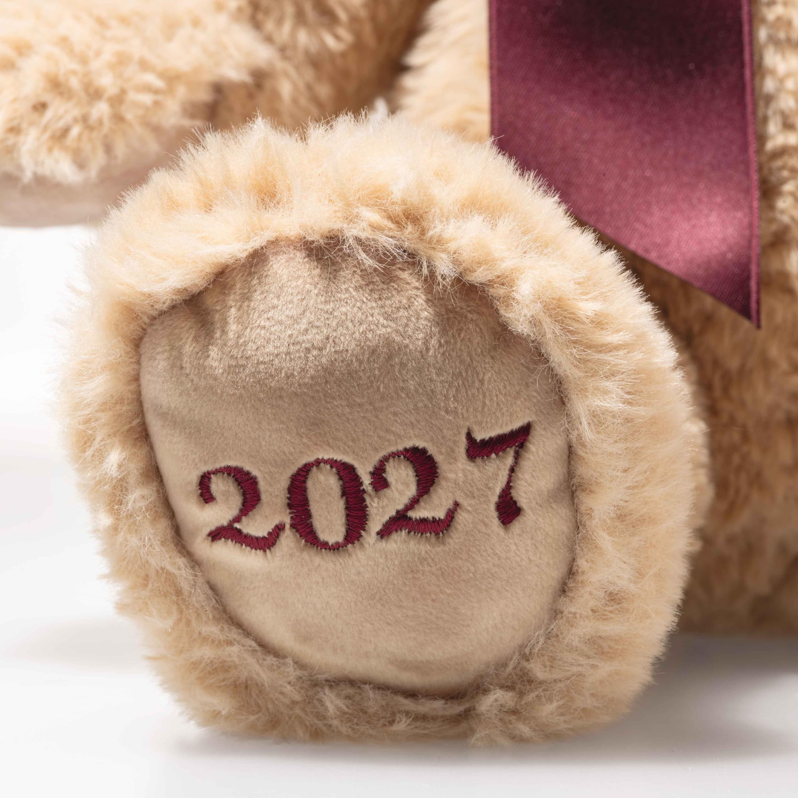 Steiff Przytulny miś roku 2027, uroczy towarzysz, dzieci, chłopcy i dziewczęta, przyjaciele, 33 cm, beżowy, 114120