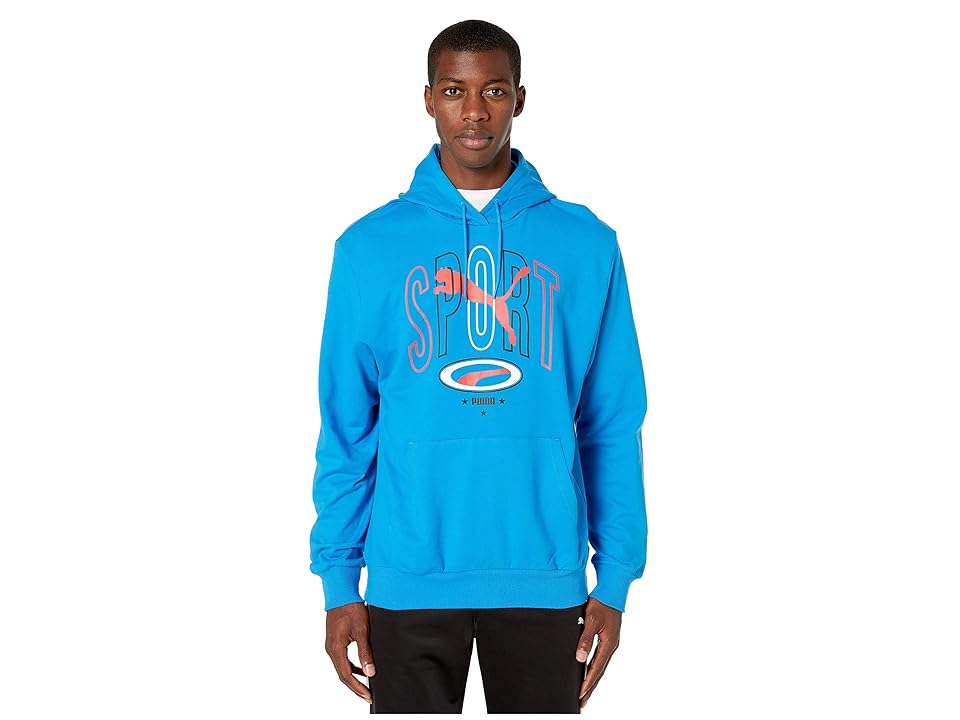 

PUMA 90s Retro Hoodie (Indigo Bunting) Men's Clothing, Blue