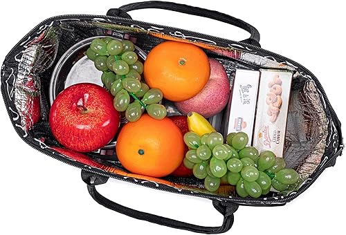 Miniatura 4 de Lonchera térmica para mujer, con diseño floral, grande, hielera, bolsas reutilizables para adultos, para el trabajo, picnic, escuela, playa