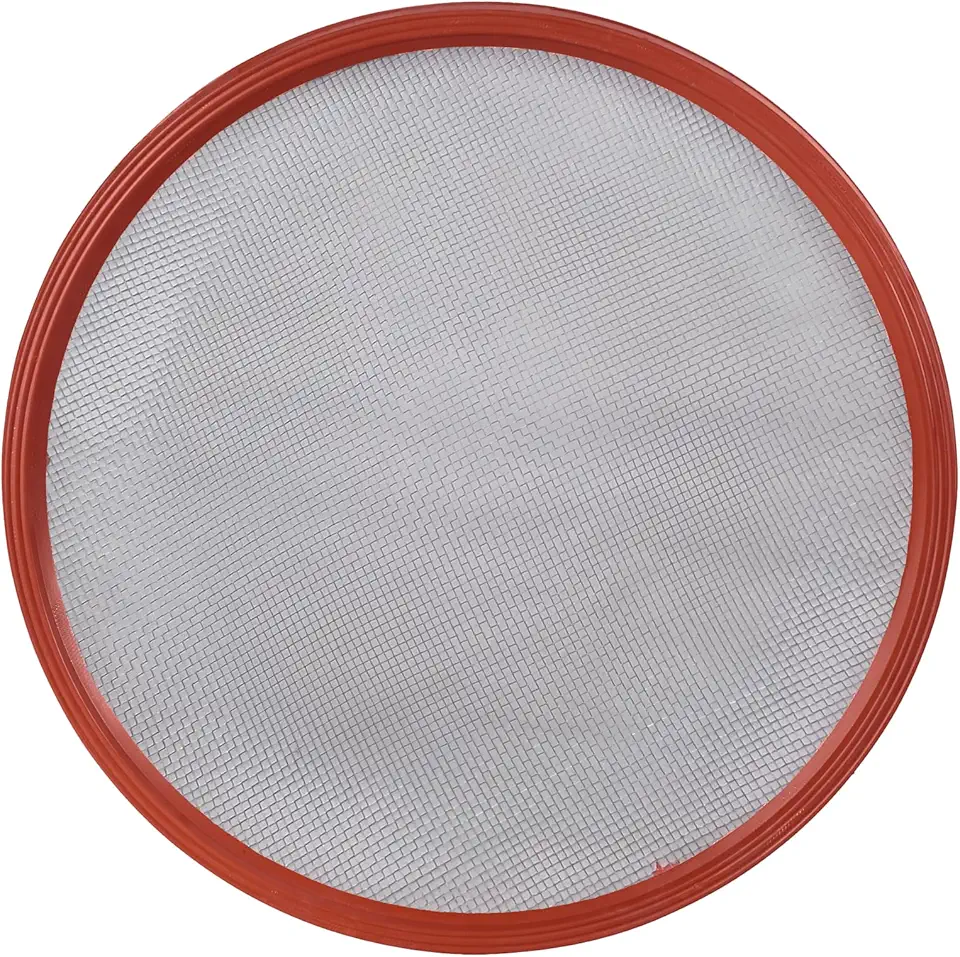 Peneira Feijao 50 Aro Plástico Vermelho Arame Galvanizado