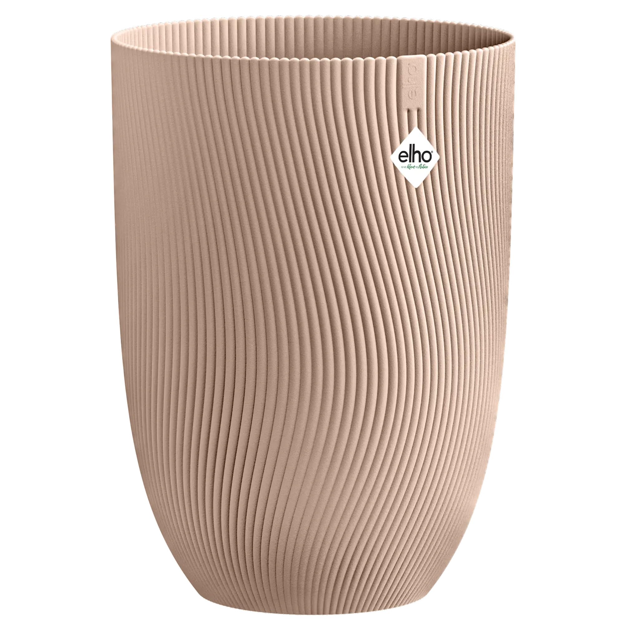 elho Sereh High 40 - Plant Pot for Indoor & Outdoor - 100% Recycled Plastic - Ø 39 x H 53.4 cm - Brown/Cool Clay