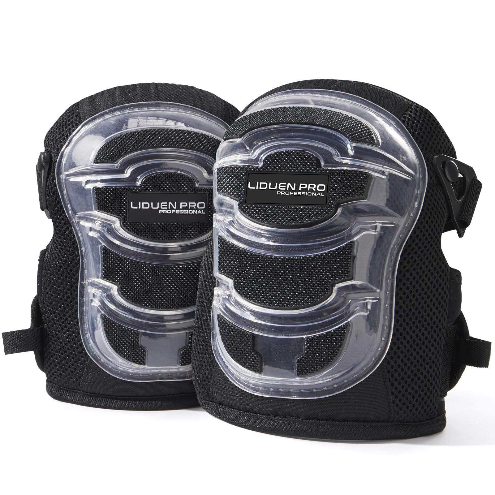 Professional Heavy Duty Work Knee Pads for Men, Construction Knee Pads with Soft Gel Cushion, Strong Stretchable Straps For Construction Work, Gardening, Roofing, Flooring