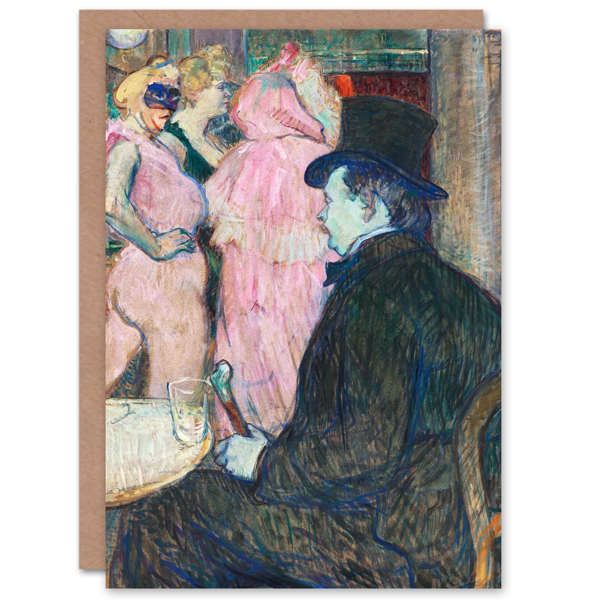 Toulouse Lautrec Art Card Maxime Dethomas Portrait