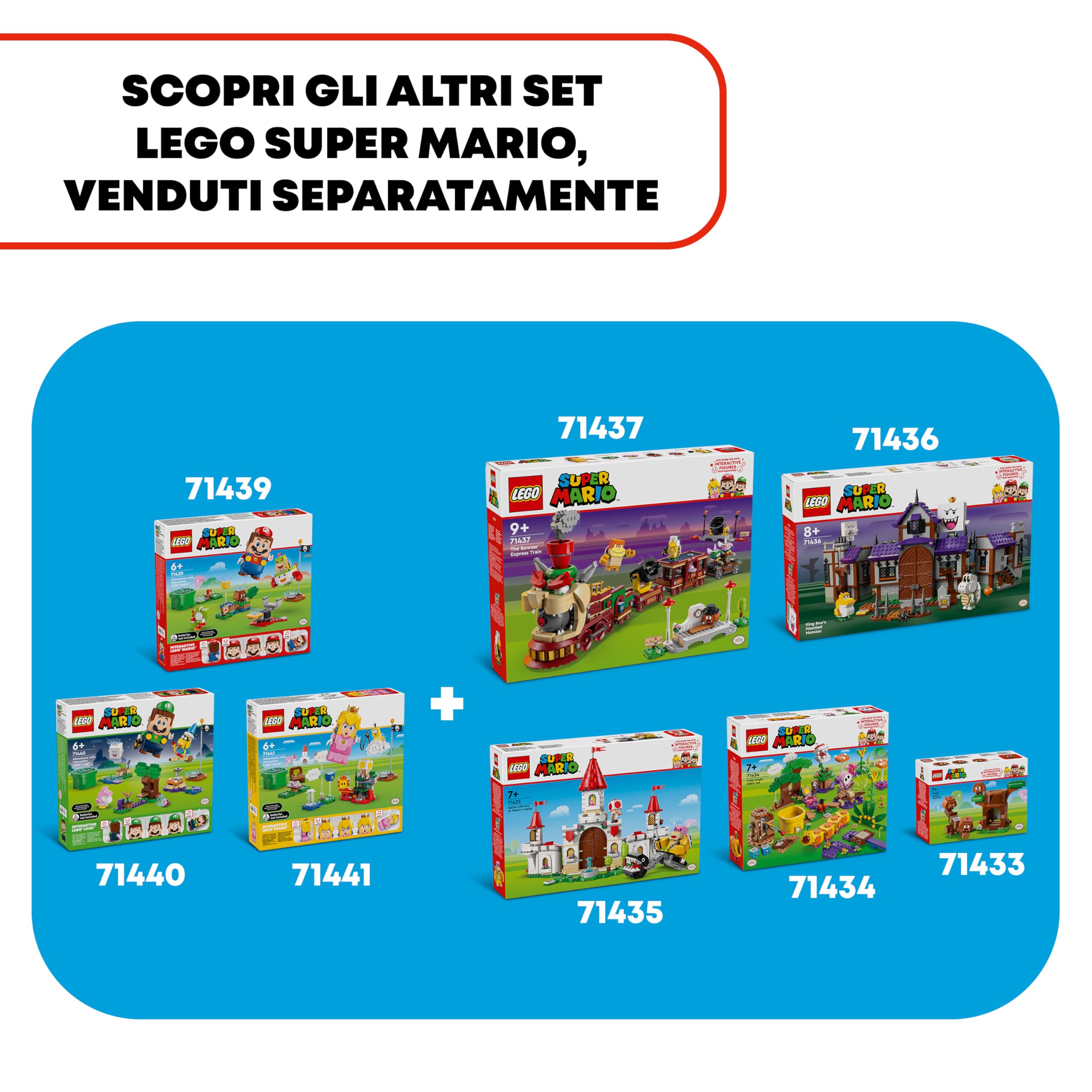 LEGO Super Mario Avventure Peach Interattiva, Giocattolo con 4 Personaggi Nintendo tra cui la Principessa e un Toad Giallo, Giochi per Bambini e Bambine da 6 Anni, Regalo di Compleanno 71441