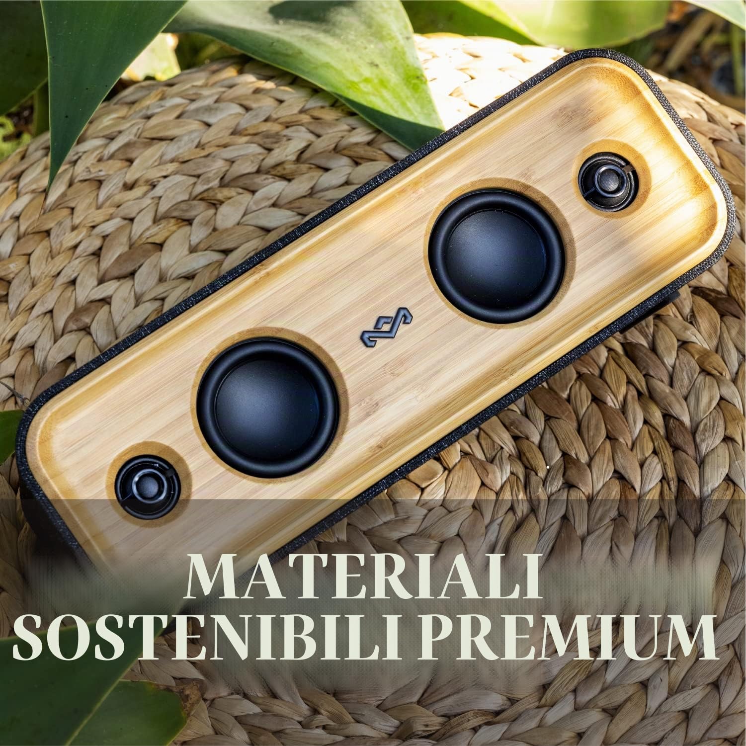 Marley House of Get Together 2 Altoparlante Bluetooth Portatile - 40W | Speaker da viaggio sostenibile, 20 ore di autonomia, microfono, potente, resistente a polvere e acqua IP65, 30m di portata