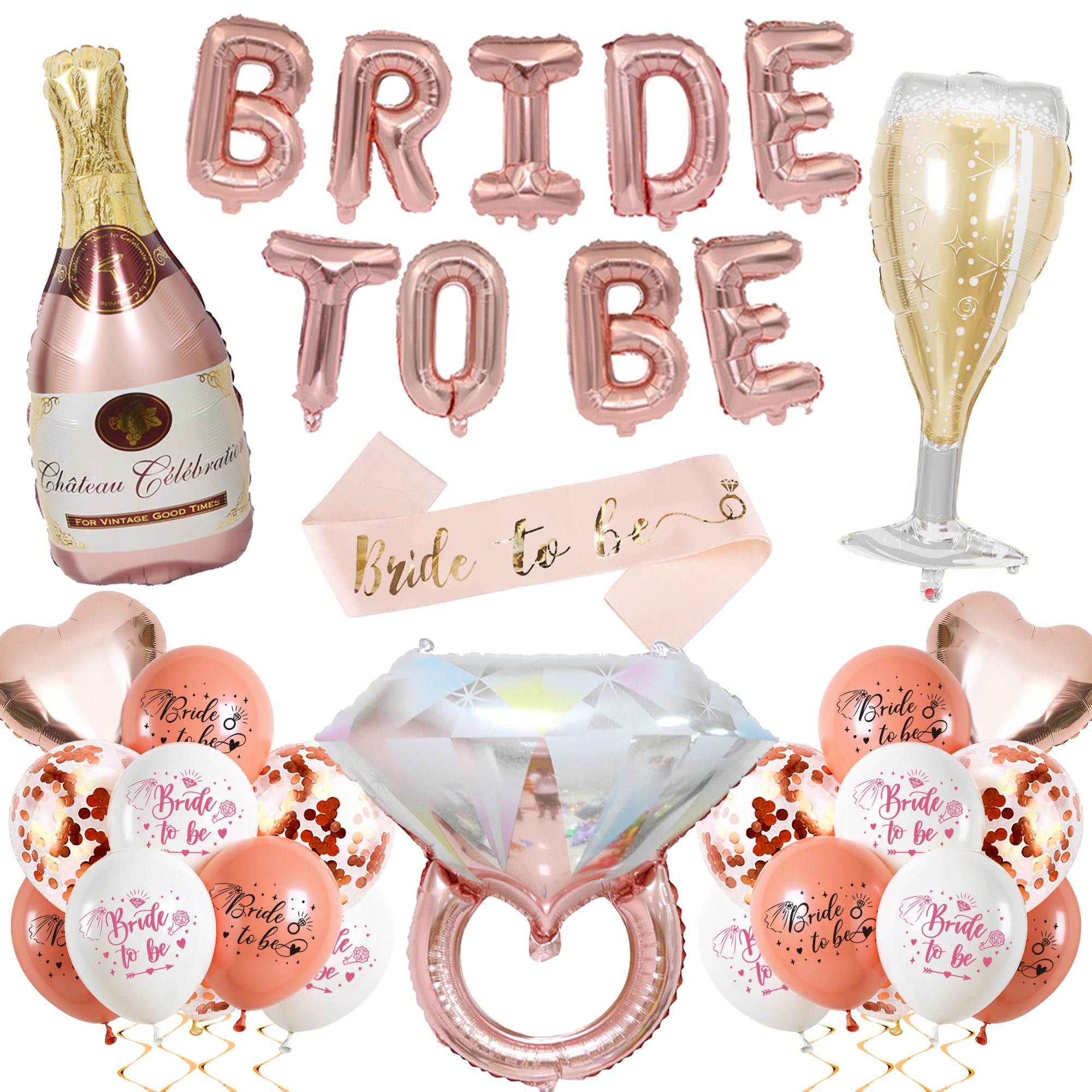 batnite Rose Gold Hen Party Decoration, Hen Party Accessories Decoration