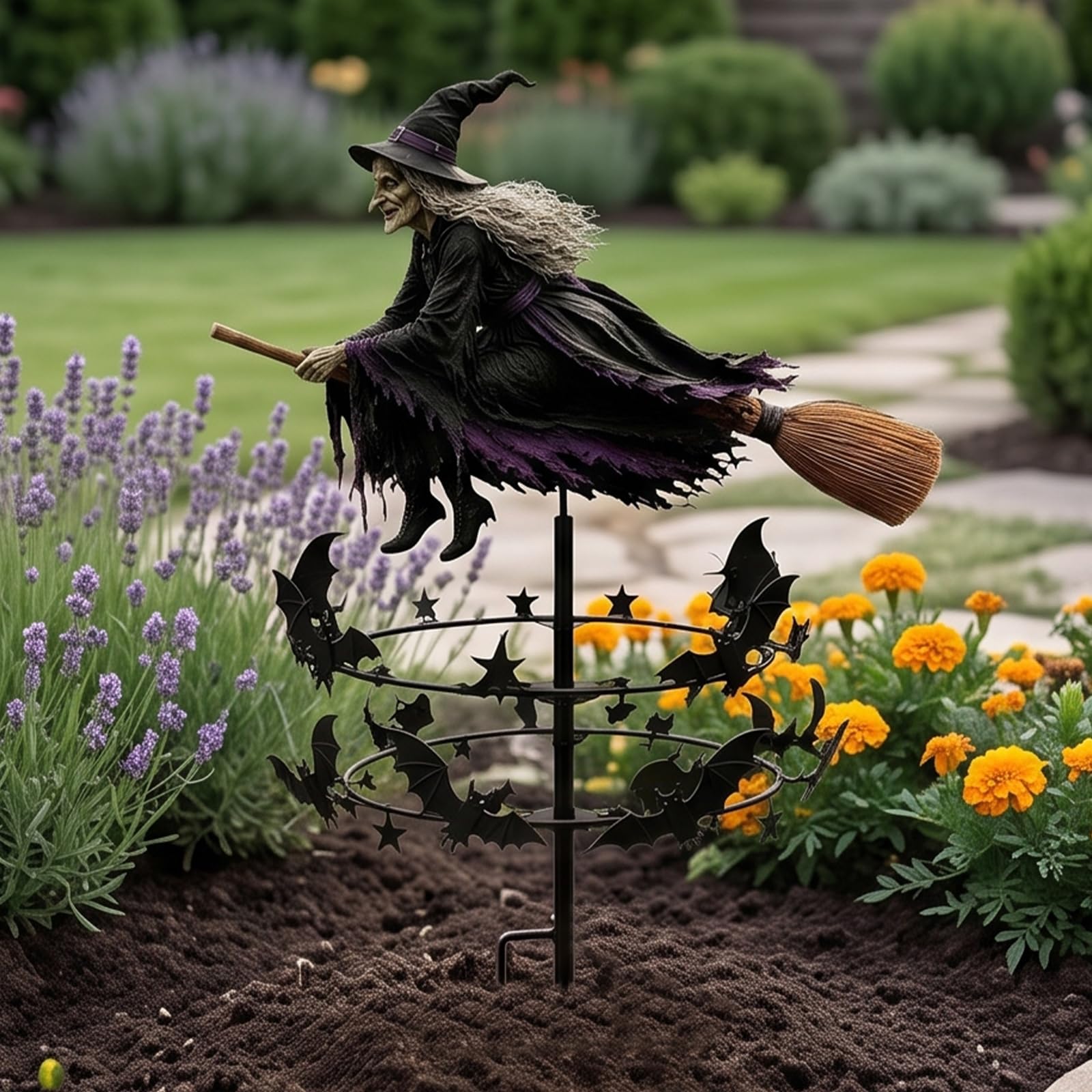The Enchanted Witch Garden Wind Spinner