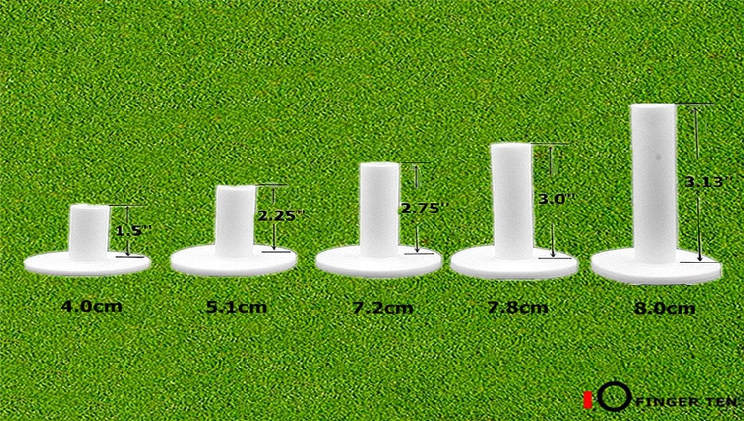 tee da golf per il tappeto di pratica