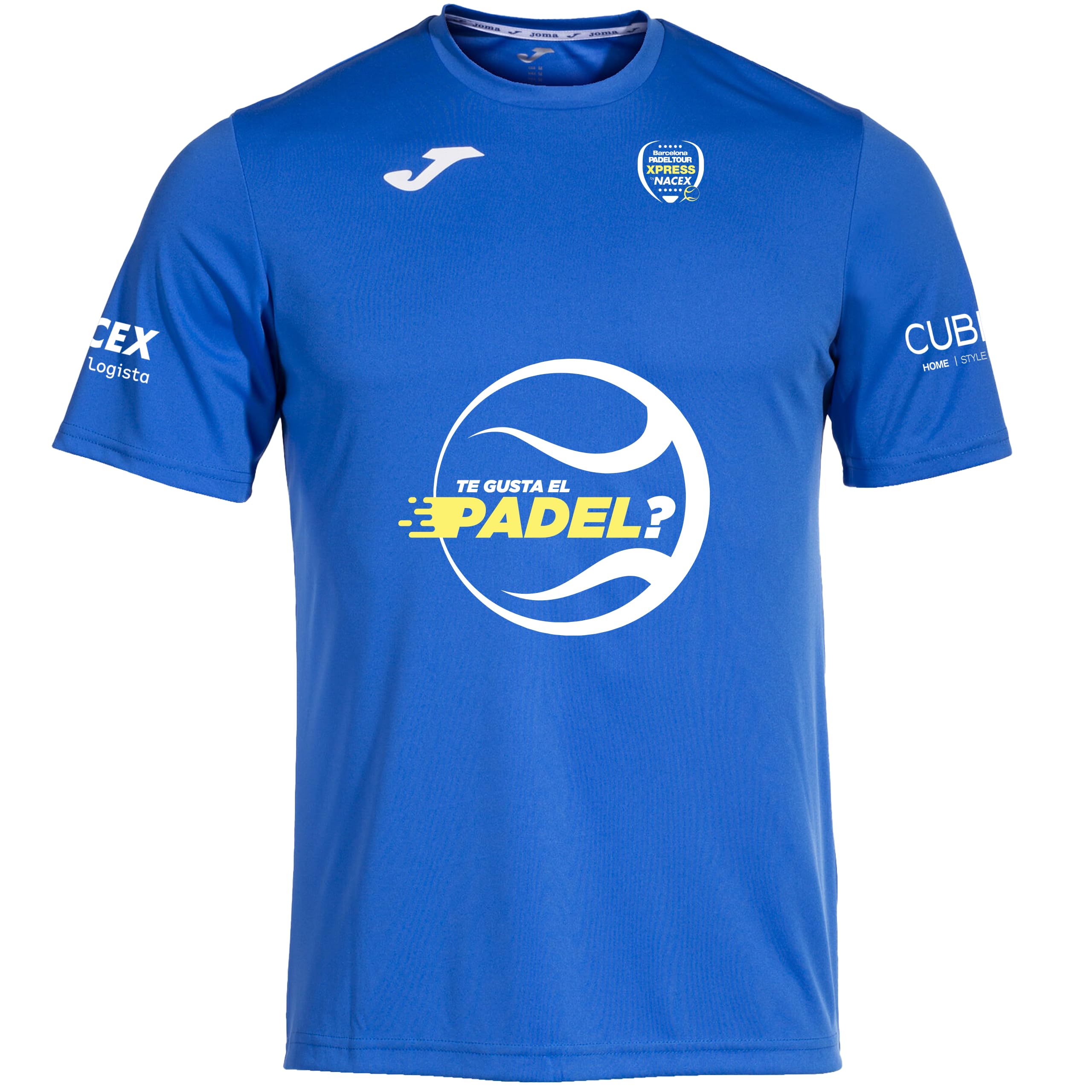 Barcelona Padel Tour | Joma Xpress by Nacex T-Shirt à Manches Courtes pour Hommes avec Impression Spéciale Padel | Soft Touch et Séchage Rapide | sous-Vêtements de Sport