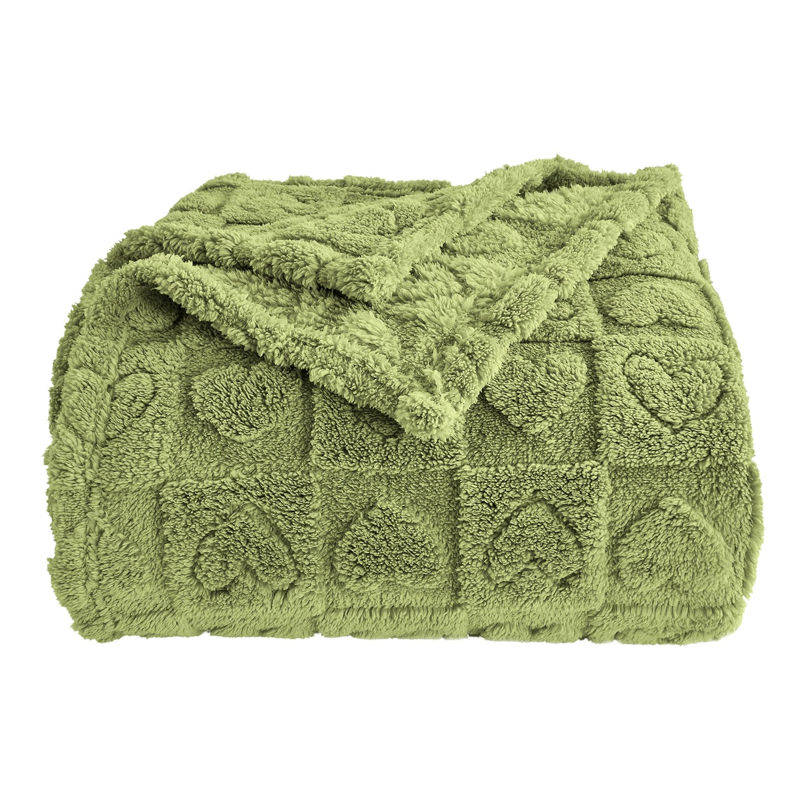 GIOKARNNA Heart Checkered Throw Blanket - Super Soft 280 GSM Fluffy Blanket For Bed, Couch, Gift (Burro Color, 60x80 Inches) - View #11