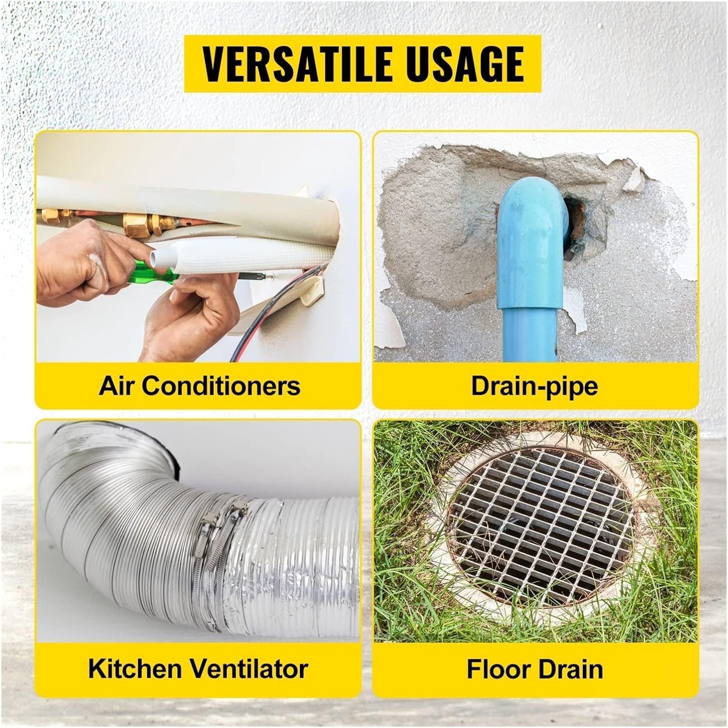Set di utensili per trapano senza spazzole, macchina per foratura di condizionatori d'aria da 1800 W, con pompa dell'acqua e 2 punte da trapano, regolazione a tre velocità da 1250 a 2100 giri/min
