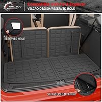 Vista 5 de alfombra de carga para maletero, protector de cubierta de asiento trasero de elastómero termoplástico (alfombra de maletero + alfombra de respaldo)