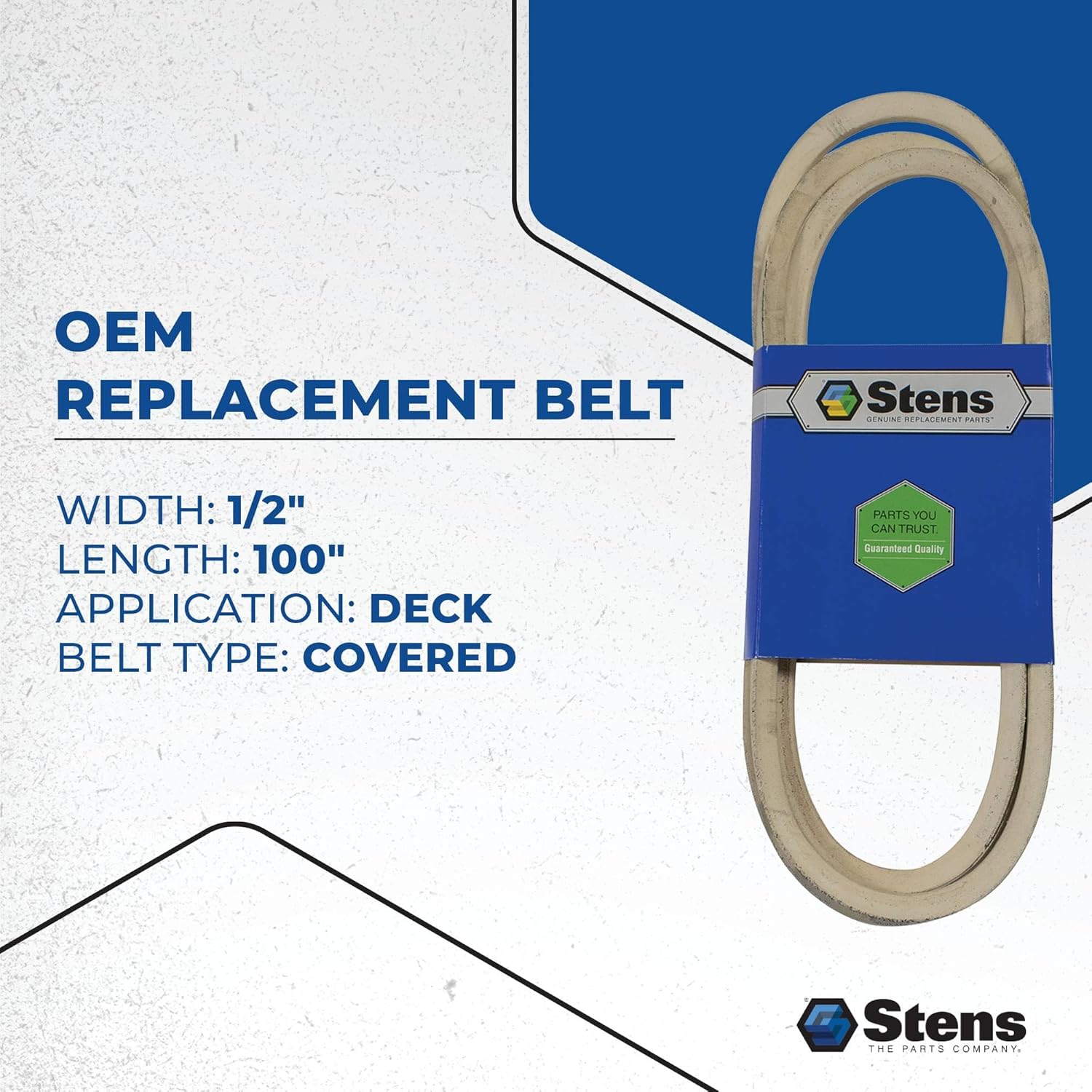 Stens OEM Replacement Belt 265-435 Compatible with Cub Cadet XT1-LT42 and XT2-LX42 with 42" Deck, MTD 42" Deck, 2015 & 2016 754-05021, 754-05021A, 954-05021, 954-05021A