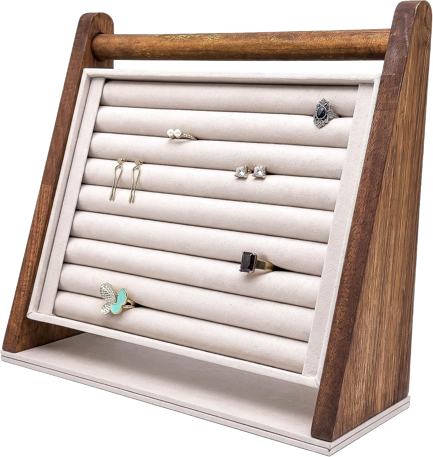 TheDisplayGuys Jewelry Organizer Stand, Ring and Earrings Storage Holder