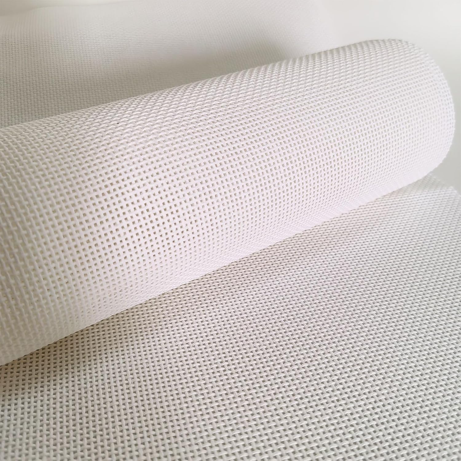 13 Mesh Needlepoint Canvas - 20x18 Inch 100% Cotton Embroidery Canvas Blank White Cloth for Needlepoint DIY Craft Projects, 1-Pack