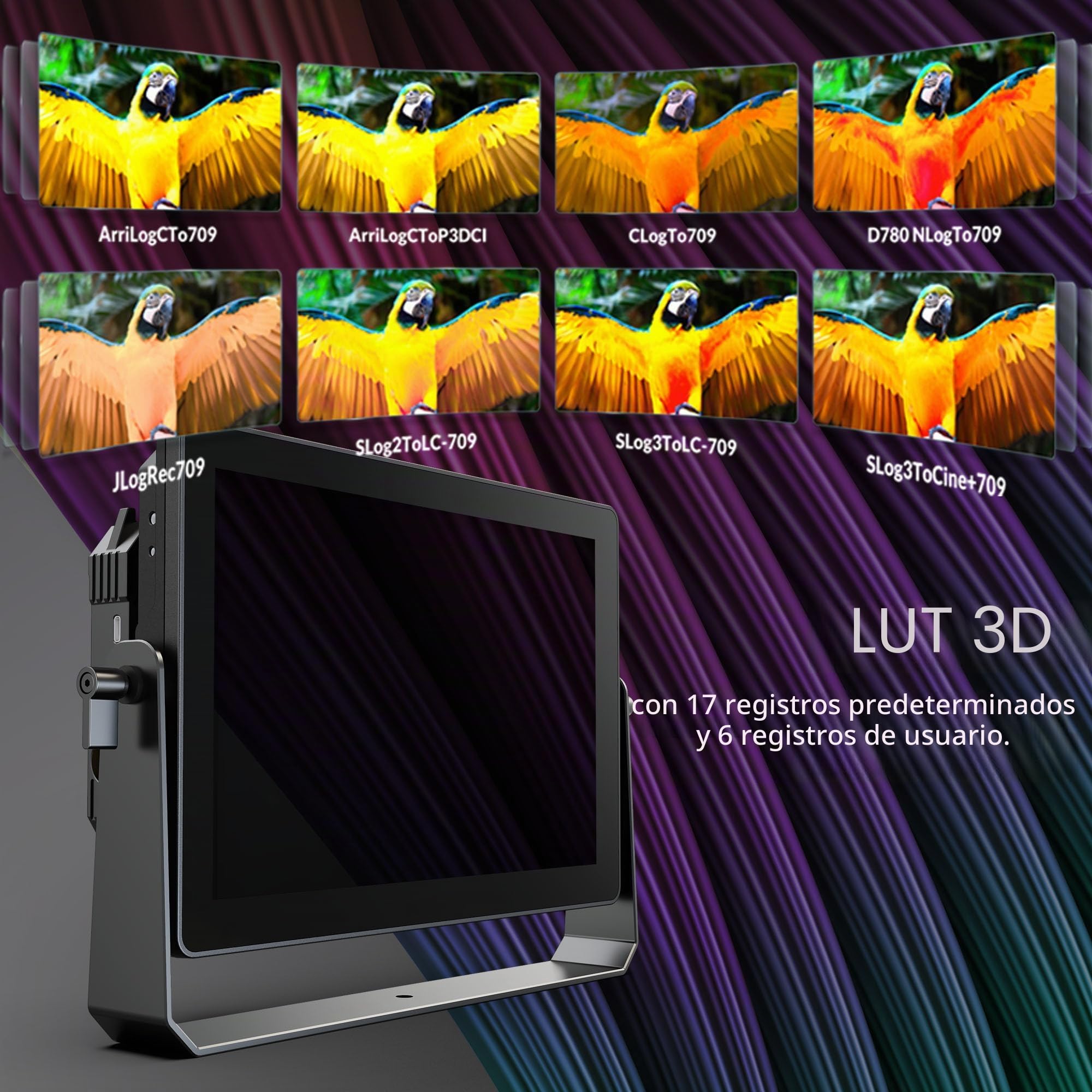 LILLIPUT HT10S 10.1'' 1920x1200 FHD IPS caméra moniteur 1800 Nits, DSLR Moniteur de Champ de caméra, 4K HDMI/ 3G-SDI Touchscreen Kamera Field Monitor HDR 3D-LUT