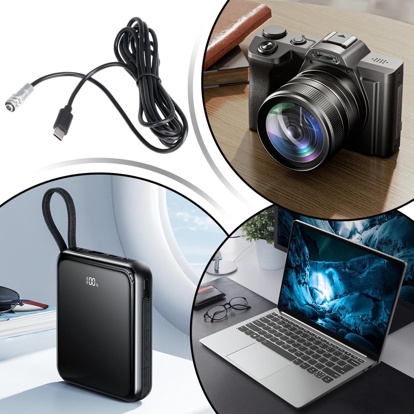 Kamera-Adapterkabel und Konverterkabel Elektronisches Zubehör mit | Schnelllade-Netzkabel für Digitalkameras für Wanderer, Frauen, Männer, Berufsfotografen und