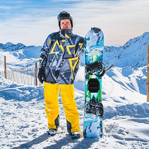 Miniatura 6 de BeapTcely Almohadillas negras de snowboard para pisadas, almohadilla de agarre para snowboard, alfombrilla antideslizante de goma autoadhesiva para