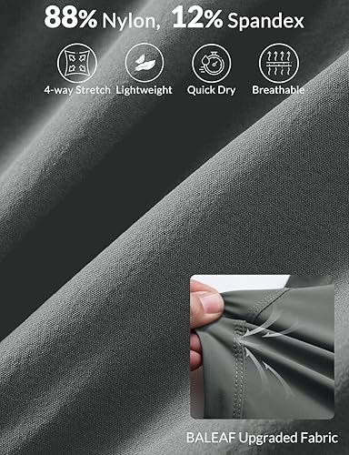 Miniatura 4 de baleaf Pantalones cortos de entrenamiento de 3 pulgadas para mujer, de cintura alta, atléticos, con forro, ligeros, de secado rápido