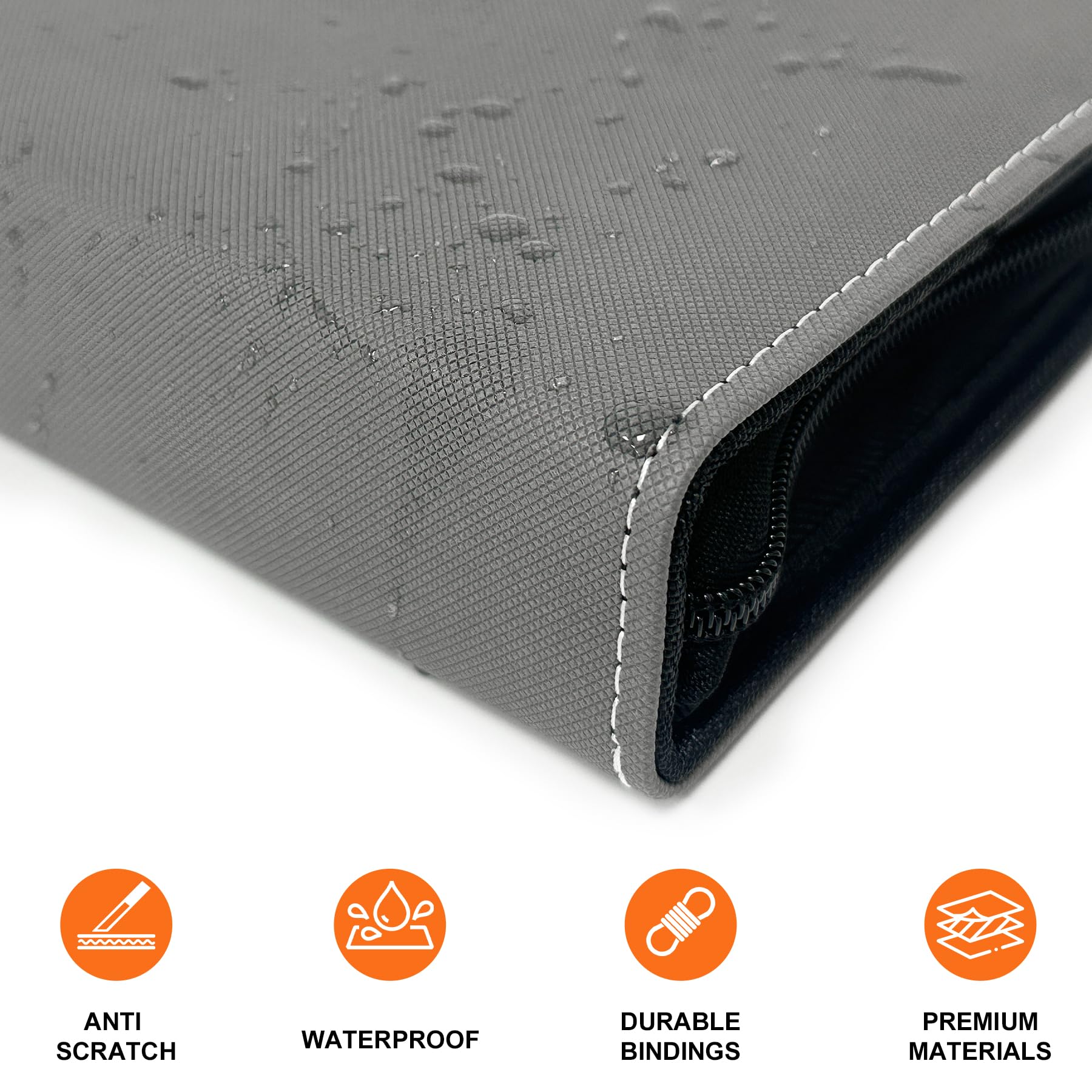 Album per carte in pelle termocromatica, 1080 tasche, 3 anelli | 60 buste double face, senza acidi e PVC, termosensibili, per carte TCG, per collezionisti