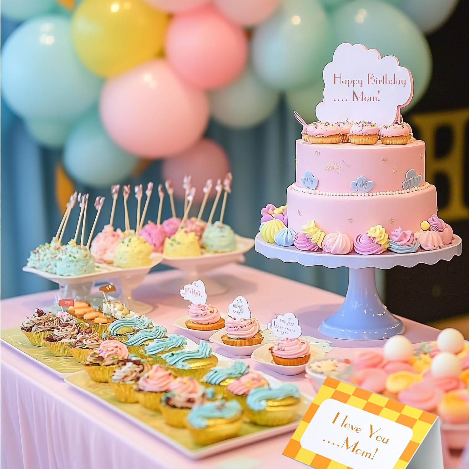 48 PCS Cartoon Story Foldable Food Label & Place Cards – Blank Tent Name Cards for Birthday Party Table Decorations