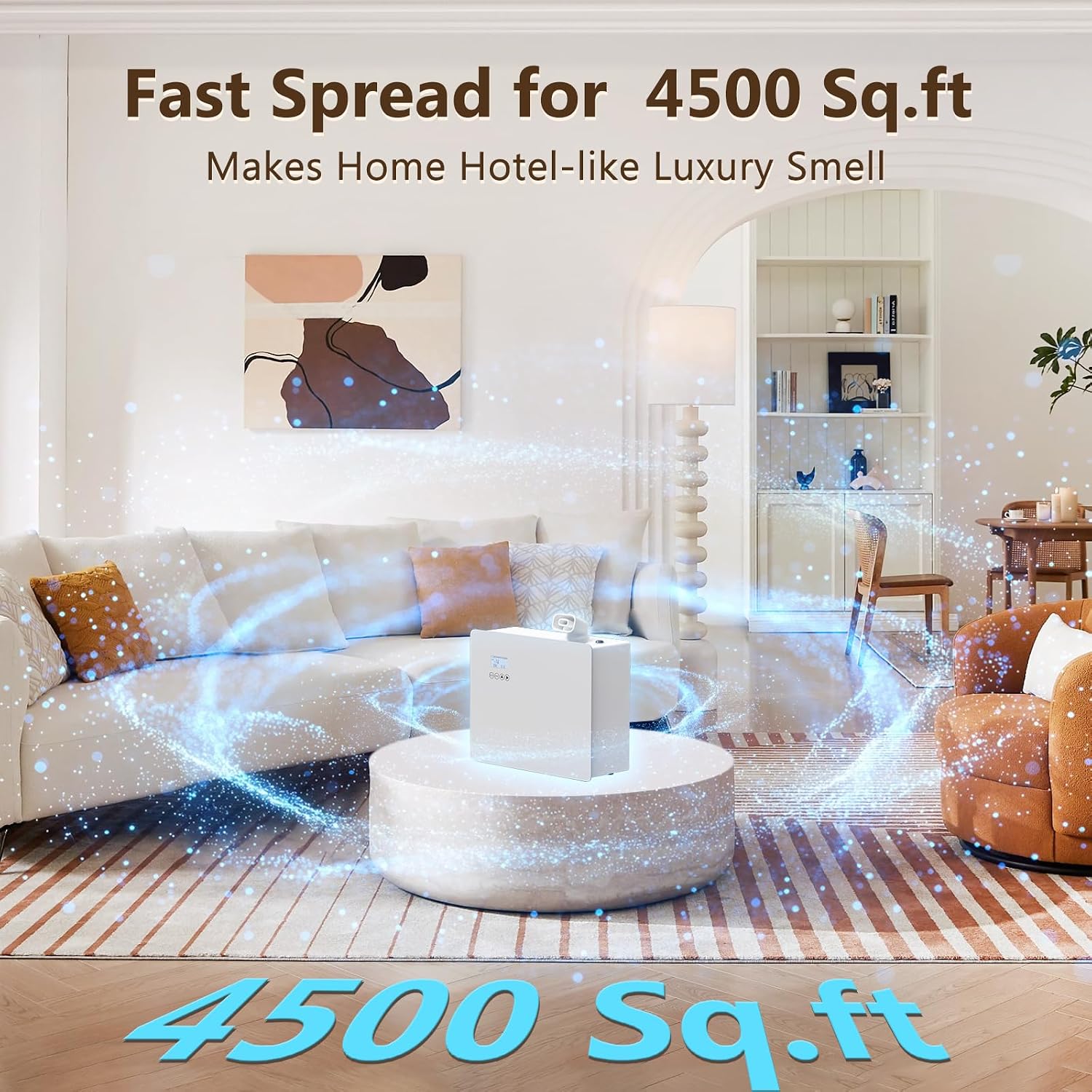 Waterless Cold Air Essential Oil Diffuser, 1000ml Smart HVAC Scent Machine image 4