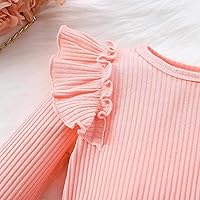 Vista 5 de Conjunto de suéter de punto de manga larga y falda plisada para bebé niña de 2t 3t 4t