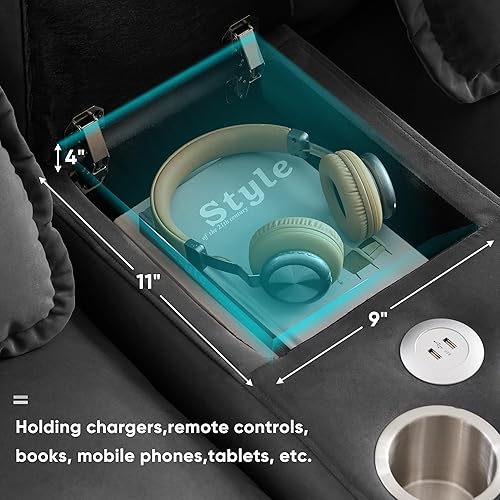 Miniatura 5 de Modern U-Shaped Sectional Couches Sofa, 6-Seat Modular Couch with Chaise Lounge, Sleeper Sofa Bed Convertible Sectional for Living Room,