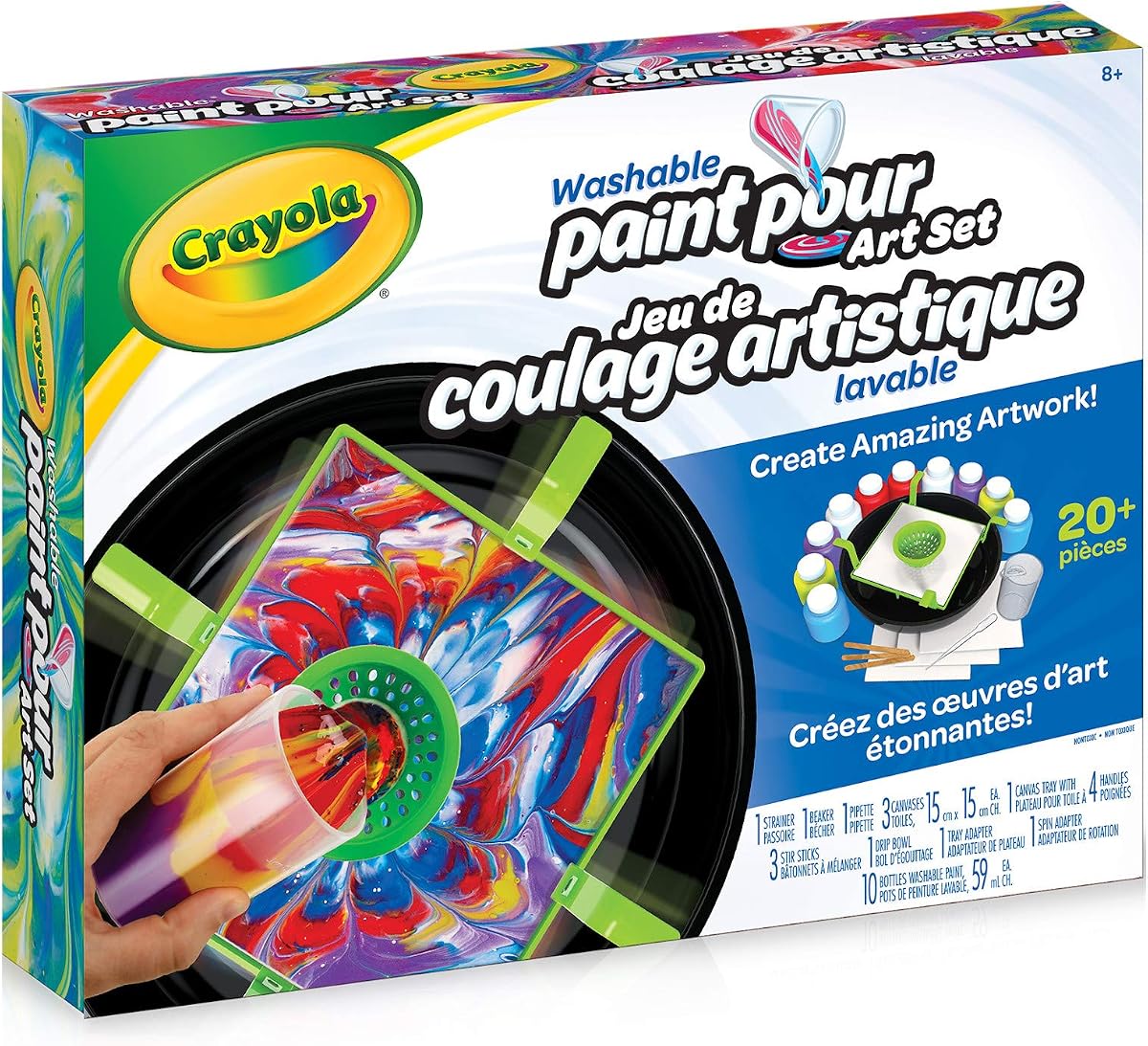Washable Paint Pour Art Set