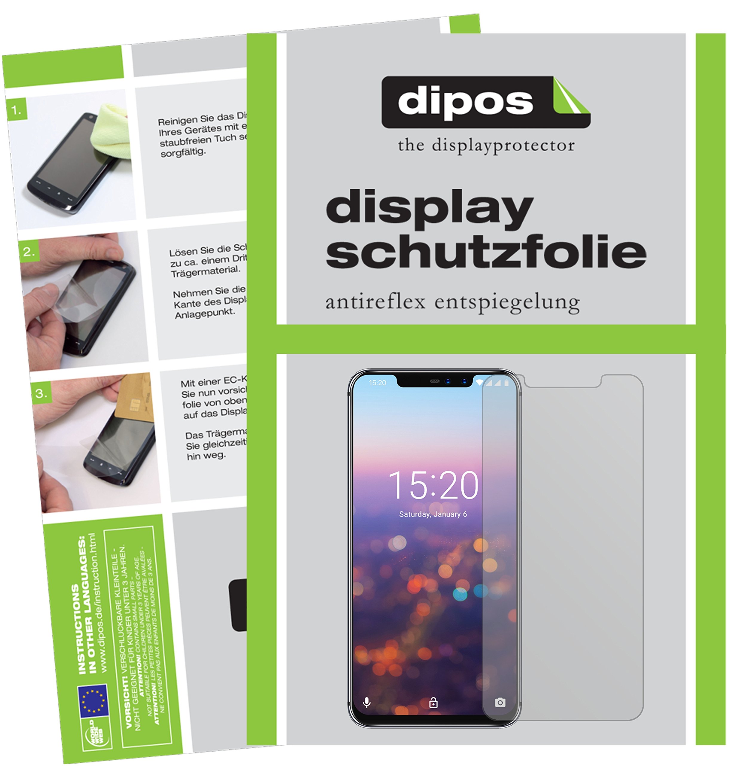 Dipos I 2x Screen Protector Matte Compatible With Leica V-Lux 5 Film Screen Protector
