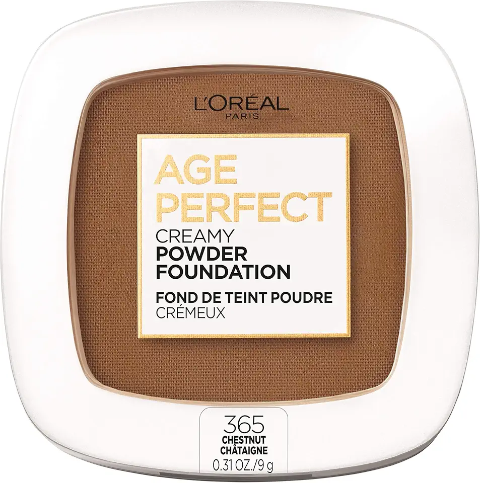 L'Oreal Paris Base Em Pó Cremoso Age Perfect Da L'Oréal Paris, Compacto, 365 Castanho, 0,31 Oz