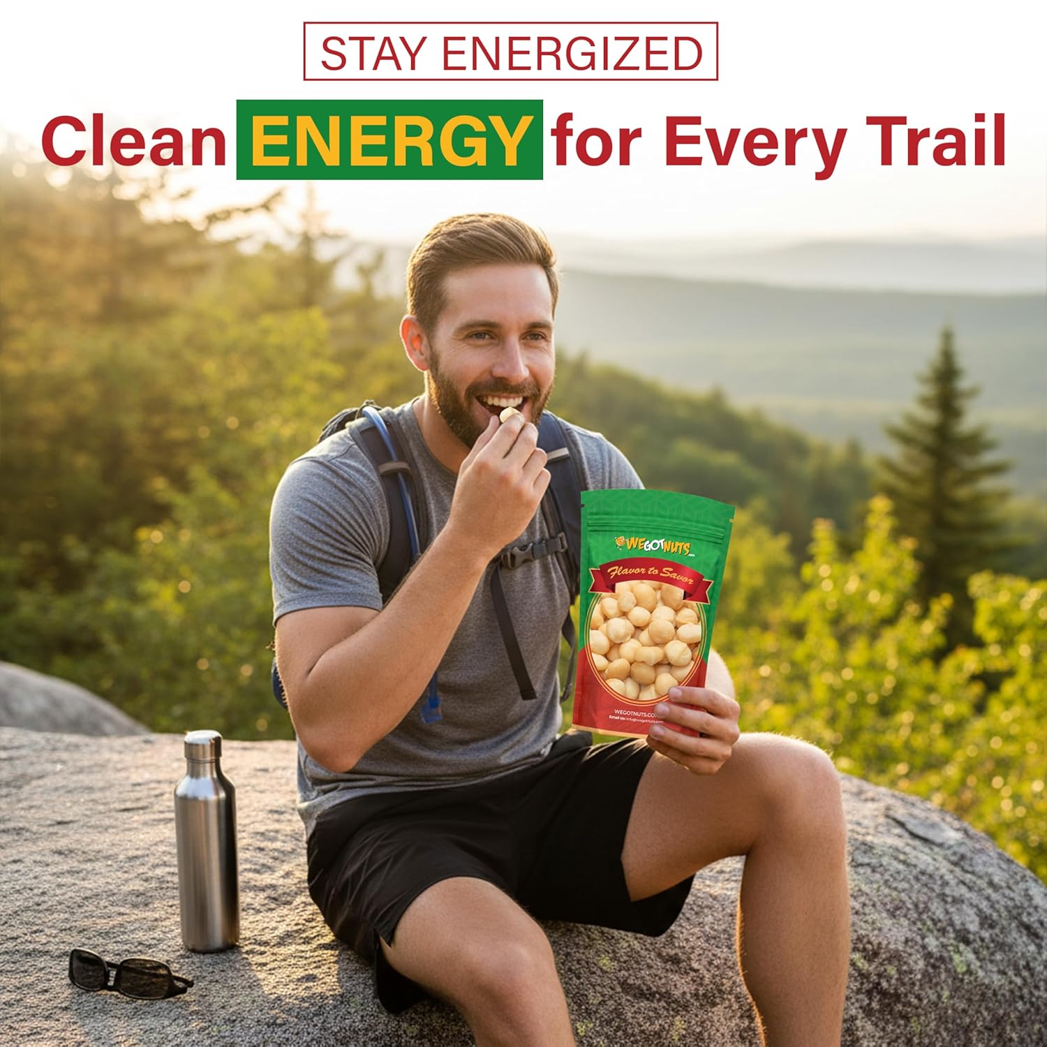 Raw Deluxe Macadamia Nuts - 4 lbs - Shelled & Unsalted Premium Quality Kosher Raw Macadamia Nut Snack Pack By We Got Nuts - Natural Gourmet Fresh Macadamia Nuts Bulk - Packed In A Resealable Pouch Bag