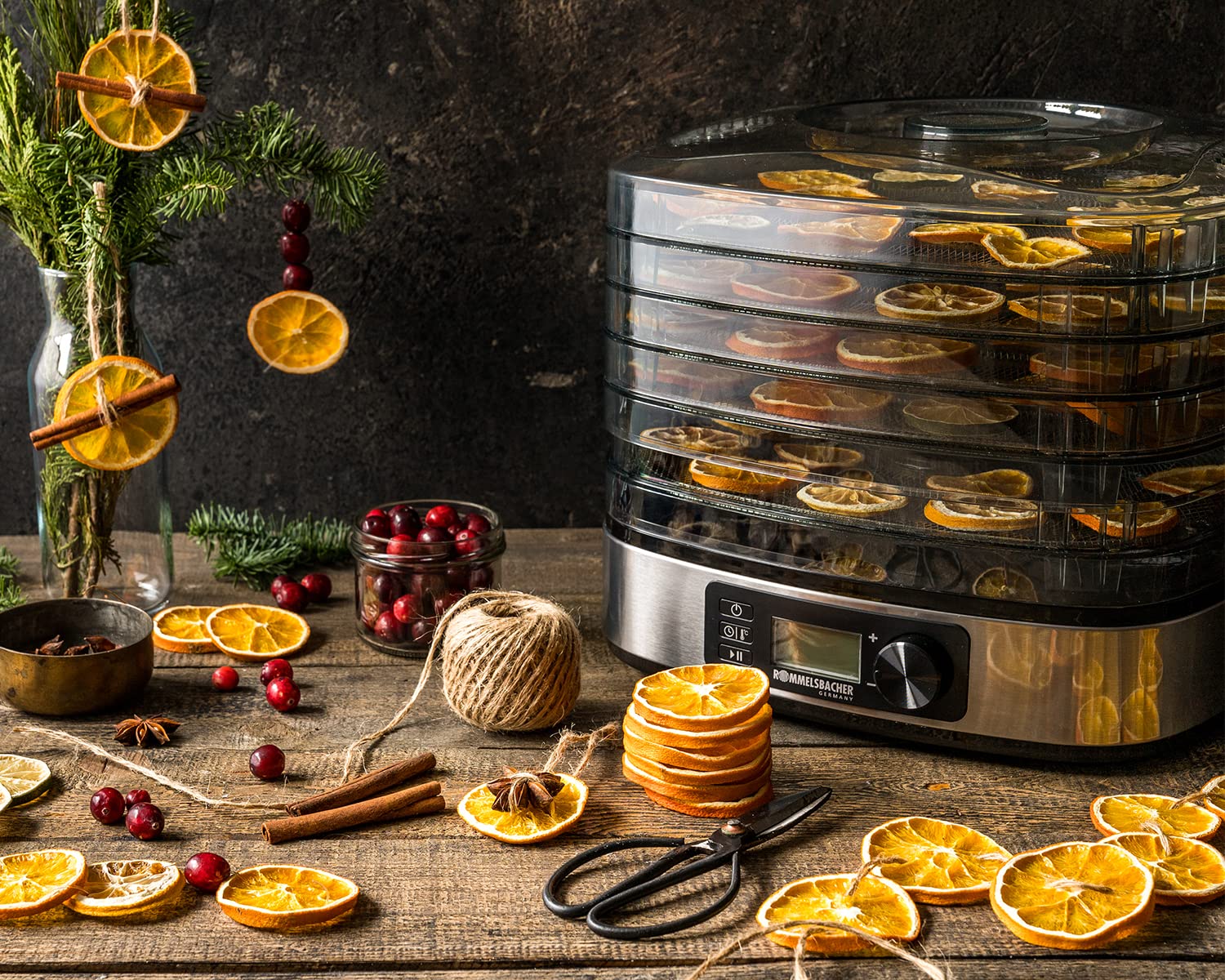 Rommelsbacher Dehydrator stainless steel black silver DA 350 (DA 350)