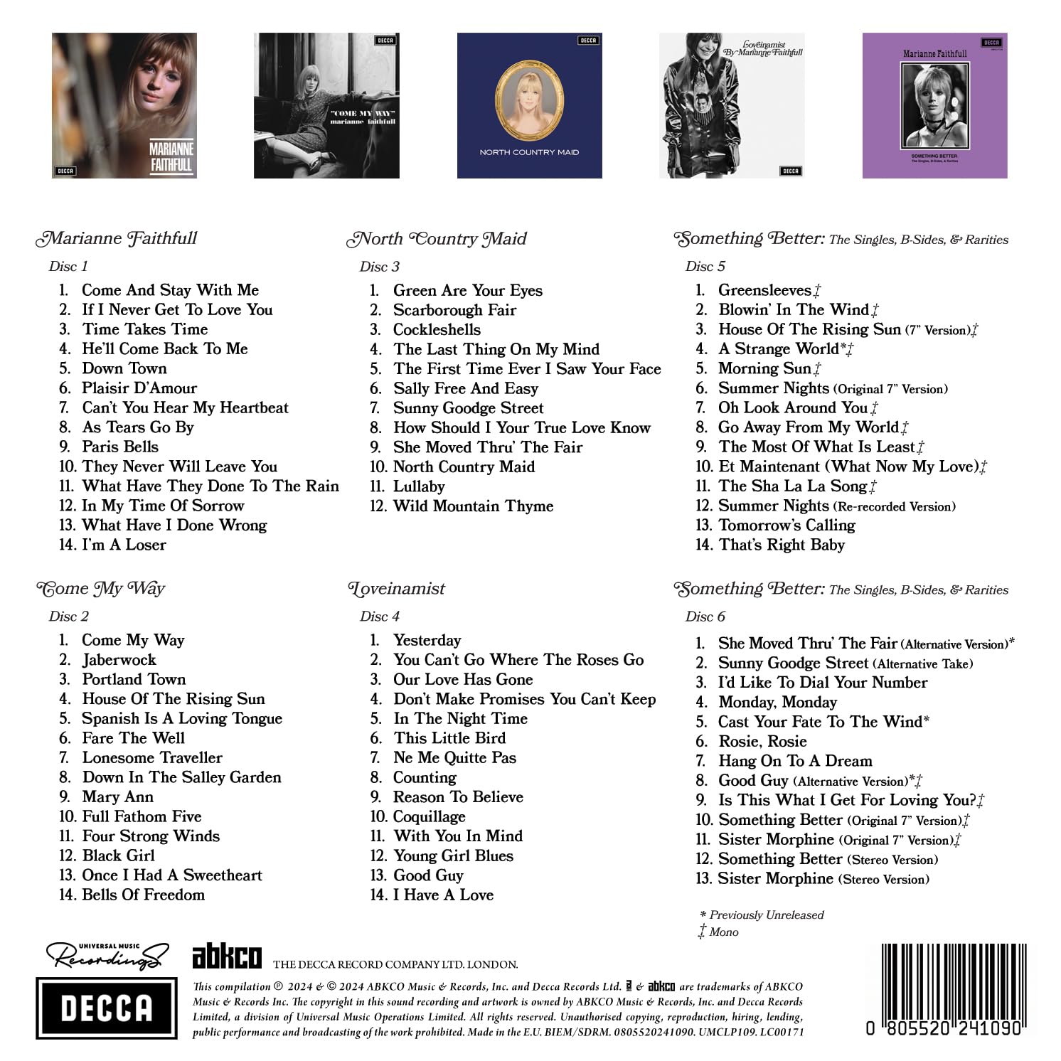 Image secondaire de Album Collector : Cast Your Fate to The Wind - Marianne Faithfull