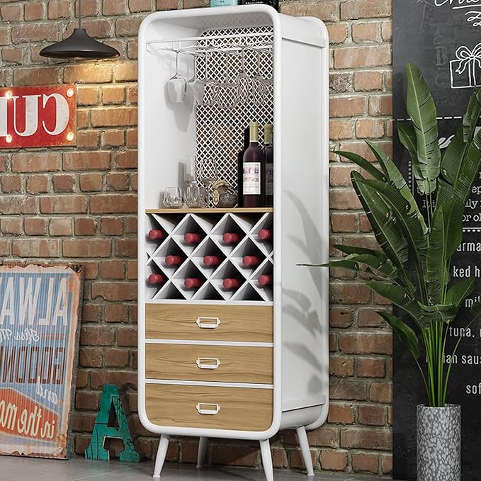 Estante para Vinos de Hierro Forjado con Armario Grande miniatura 6