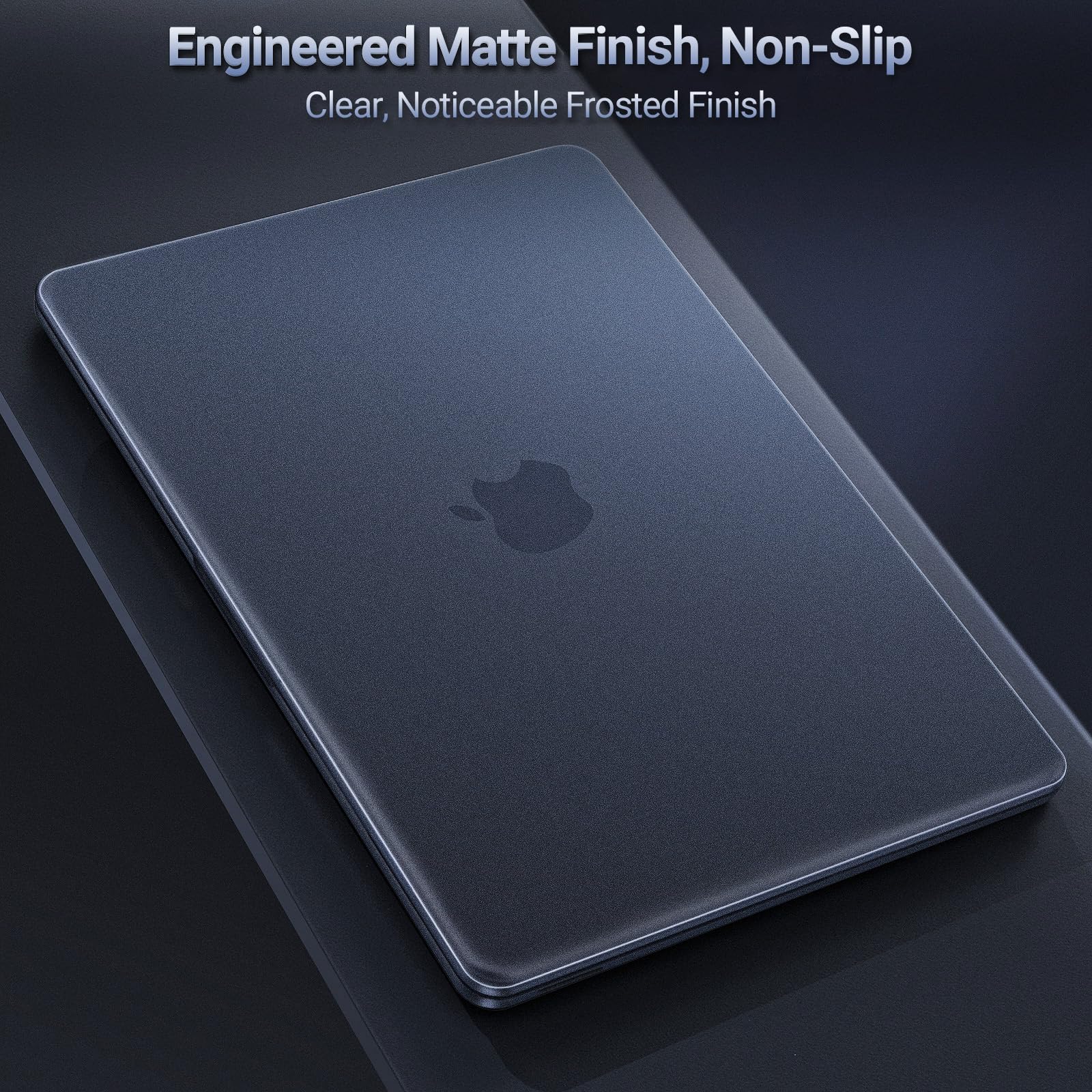MOSISO Coque Compatible avec MacBook Neo 13 Pouces 2026 A3404 Puce A18 Pro, Rigide Ultra-Mince Naturel Anti-Empreintes, Indigo Clair