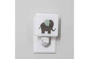 Gray and Mint Elephant Nightlight