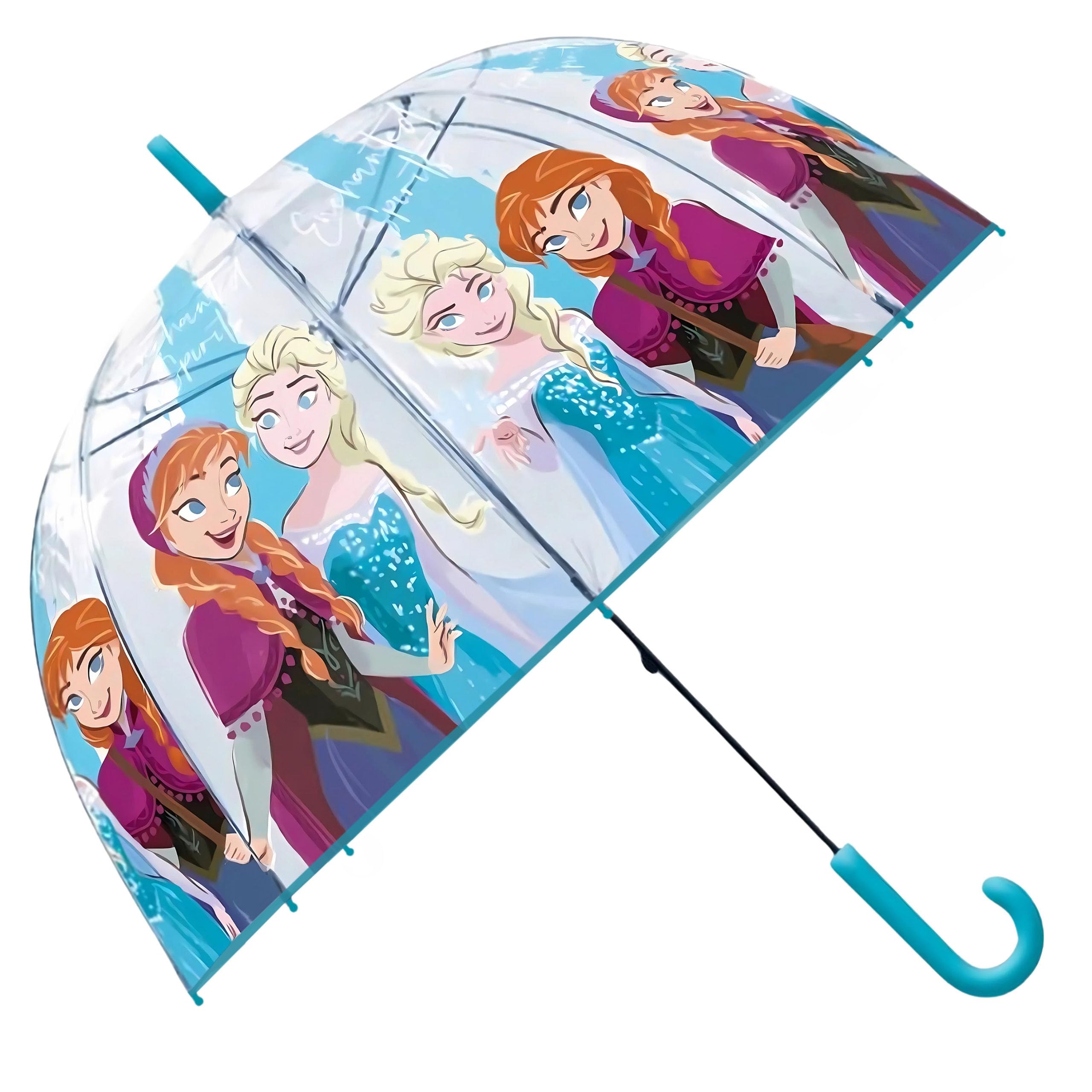 sarcia.eu Disney Frozen AUTOMATIC umbrella, FOLDABLE umbrella for girls, transparent (G)