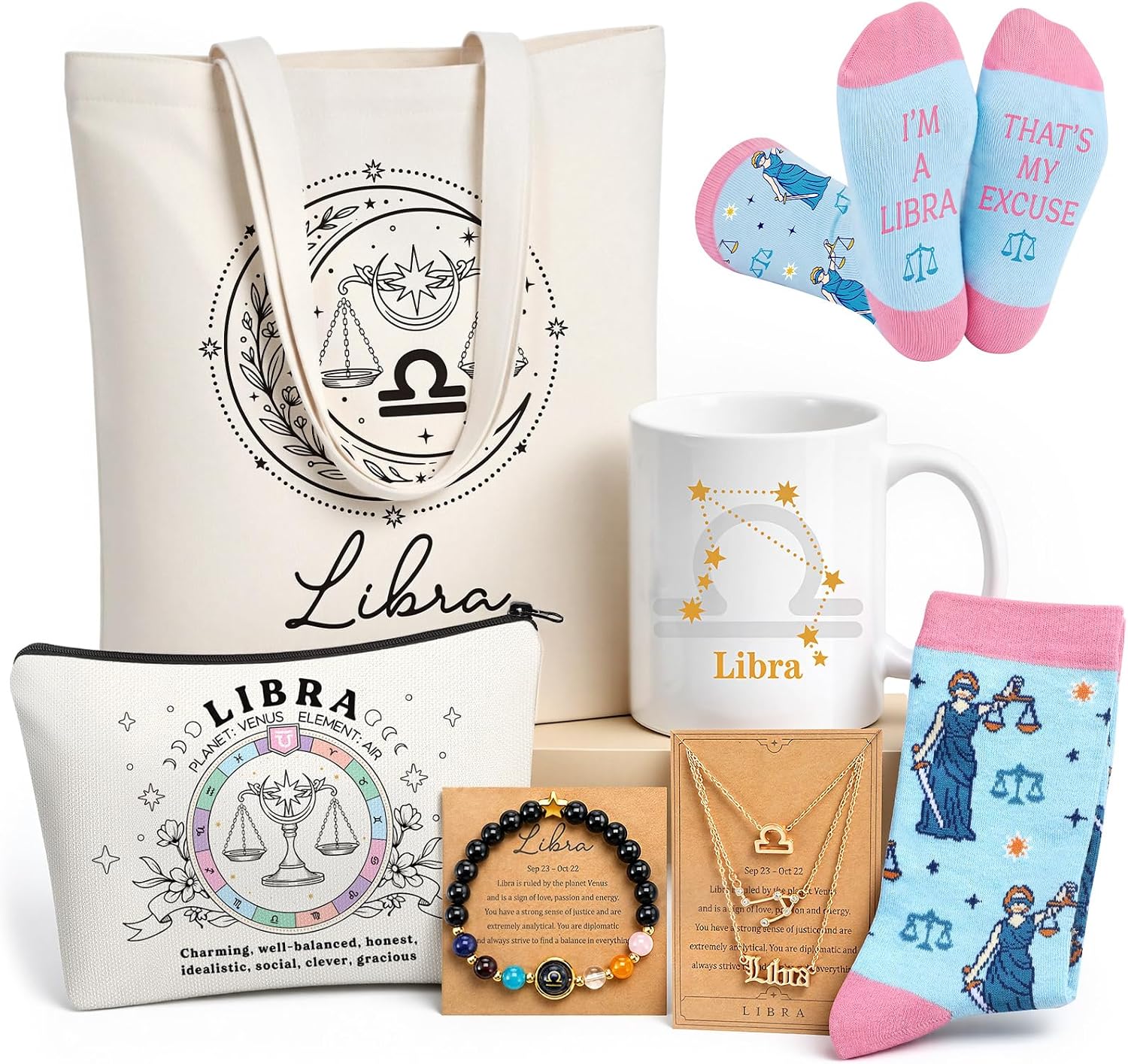 6 Pcs Virgo Gift Set for Women Zodiac Horoscope Astrological Gift