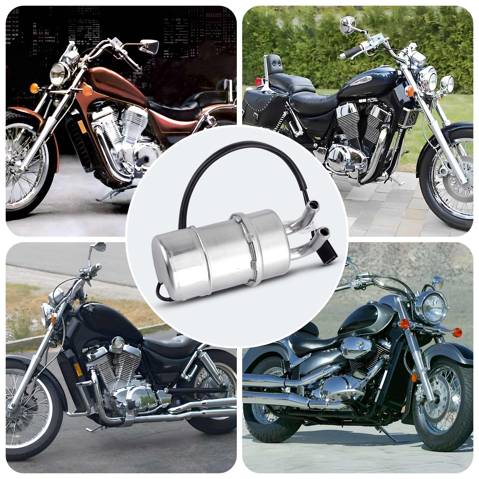 Topteng Pompa Carburante Pompa Benzina elettrica 15100-38A00/38A01 per Suzuki VS700 GL/GLE Intruder 700 86-87, VS750 Intruder 750 85-91 f/g, VS1400 GLP Intruder 1400 87-04