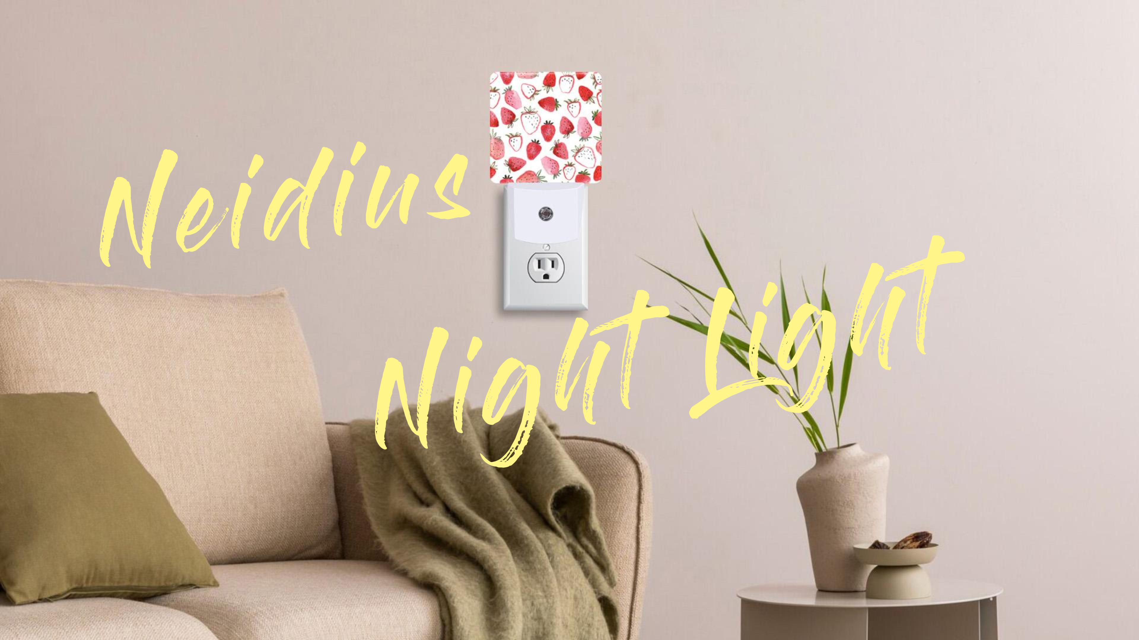 Image of Sunrise on Tropical Beach Plug Night Light,Coconut Trees Night Light Lamp Auto Sensor Energy Efficient Dusk to Dawn Lights for Girls Boys Women Room Decor,Hallway,Kitchen,Bathroom,Nursery,Stairs