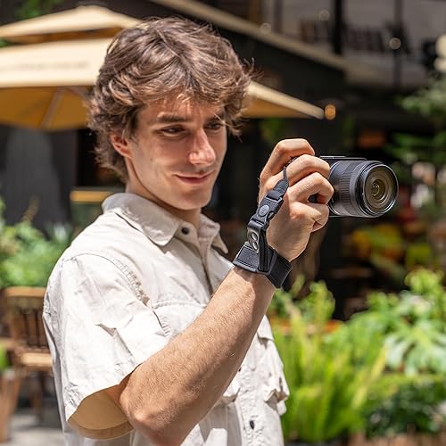 Vista 28 de Correa de neopreno suave de liberación rápida para cámara Sony A7CII A7CR A7RV A7RV A7IV A6700 Canon EOS R5 R6 R7 R8 T8i T7 T7i 90D Fuji X Half