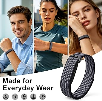 Google Fitbit Air対応のナイロンスポーツバンド。