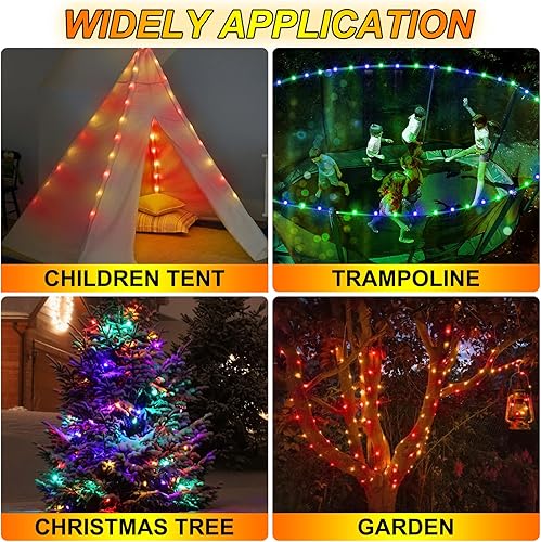 Miniatura 7 de Luces LED para piscina luces LED sumergibles de 39 pies con 8 modos control remoto tira de luz LED inflable para piscina multicolor que cambia por